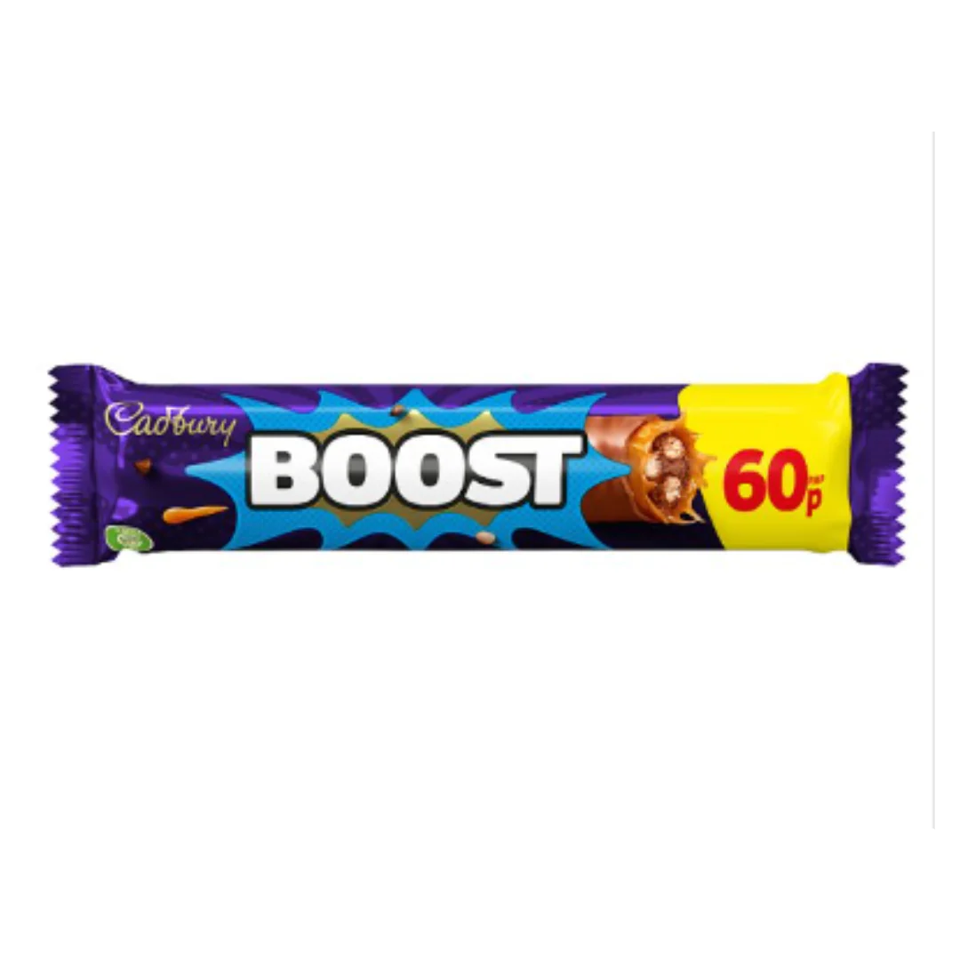 Cadbury Boost Chocolate Bar 48.5g x Case of 48