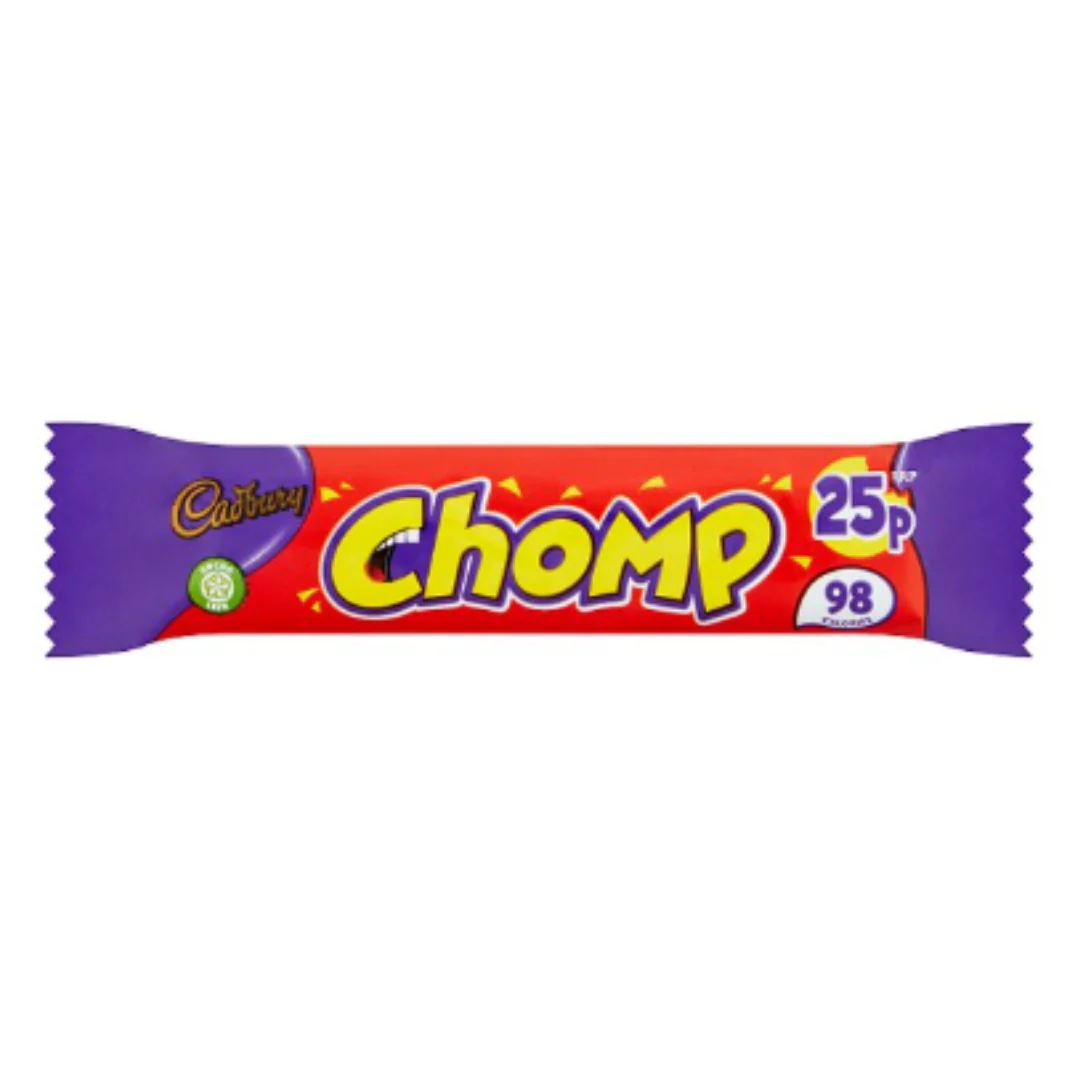 Cadbury Chomp Chocolate Bar 21g x Case of 60
