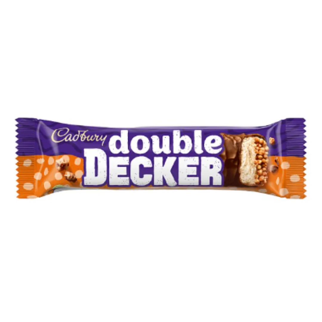 Cadbury Double Decker Chocolate Bar 54.5g x Case of 48