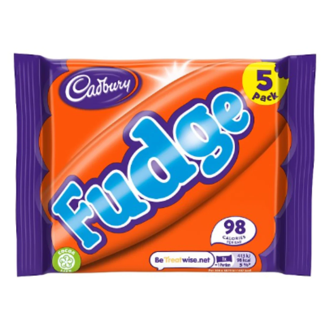 Cadbury Fudge Bar 5 Pack 110g x Case of 20