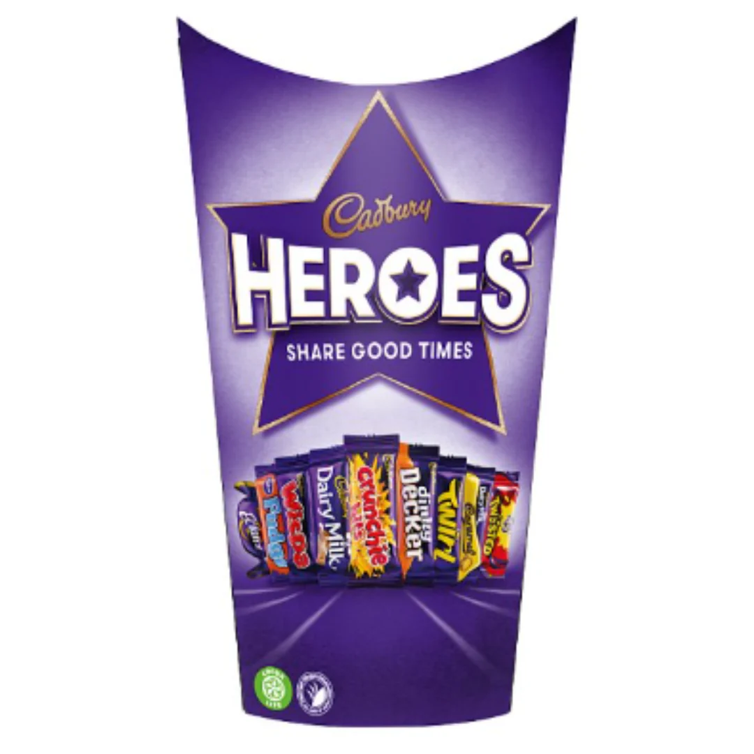 Cadbury Heroes Chocolate Carton 290g x Case of 6