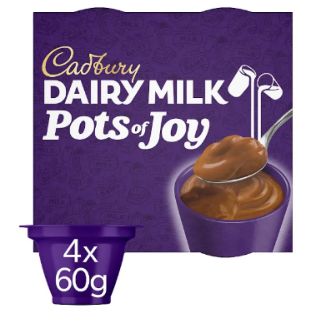 Cadbury Dairy Milk Pots of Joy Chocolate Dessert (240g) x 4