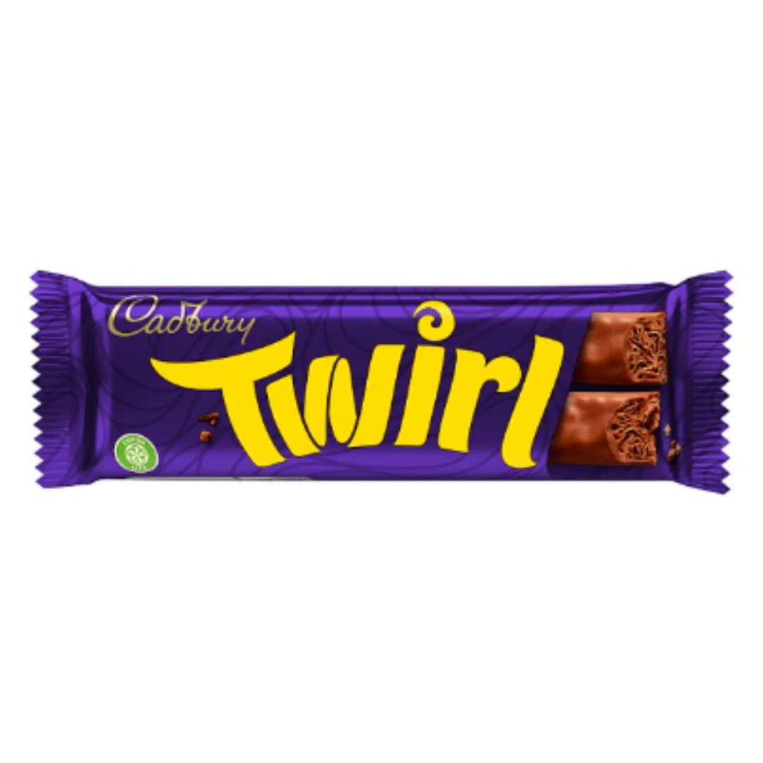Cadbury Twirl Chocolate Bar 43g x Case of 48