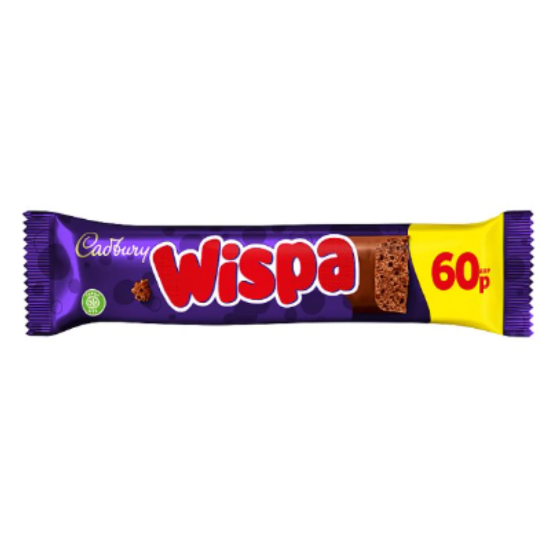Cadbury Wispa Chocolate Bar 36g x Case of 48