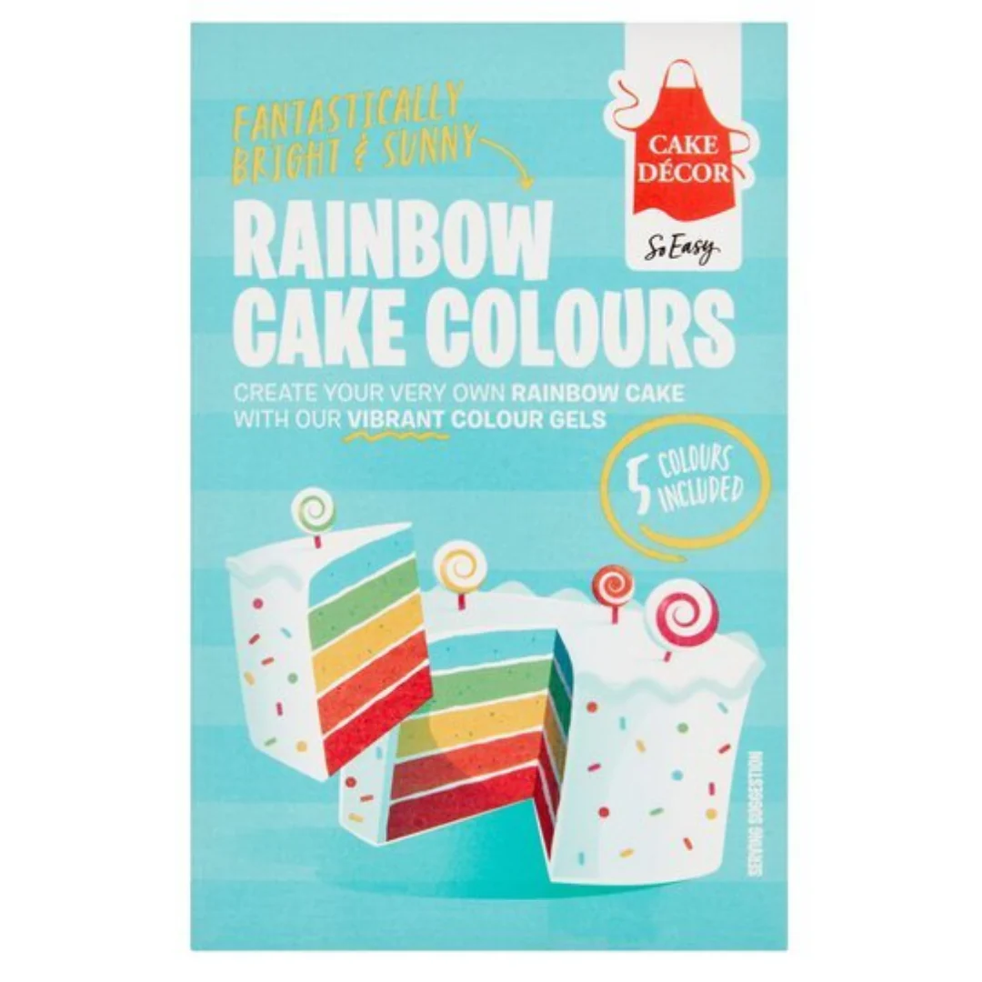 Cake Decor Rainbow Cake Colours Kit 50gr