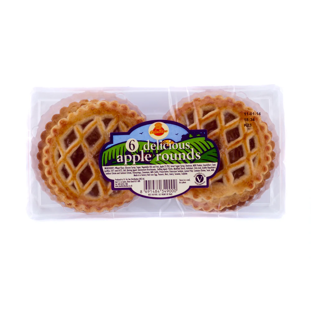 12x Cake Zone Delicious Apple Rounds