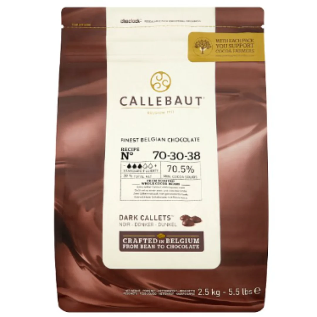 Callebaut Finest Belgian Chocolate Milk Callets 2500g x 8