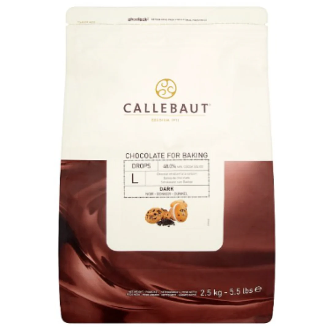 Callebaut Chocolate for Baking Drops Dark 2500g x 4