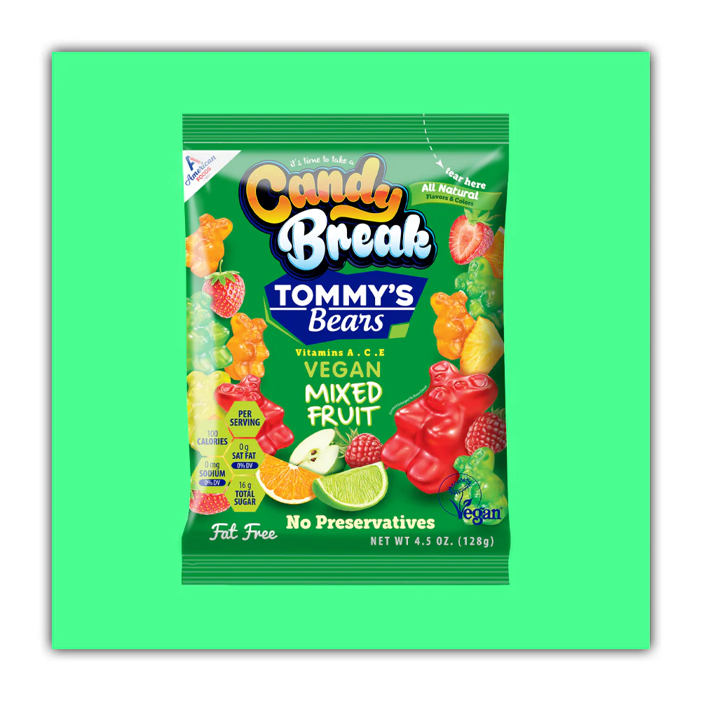 24x American Candy Break Tommys Bea Vegan Mixed Fruit