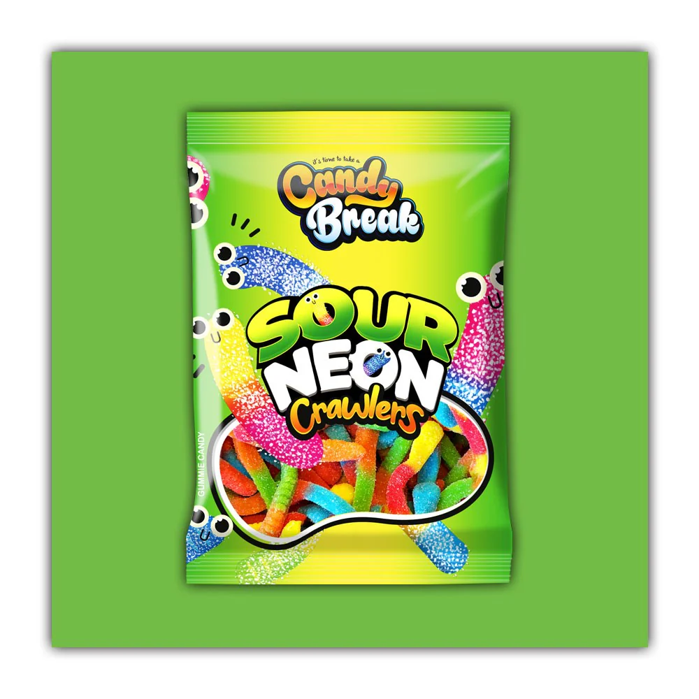 12x American Candy Break Sour Neons Crawlers