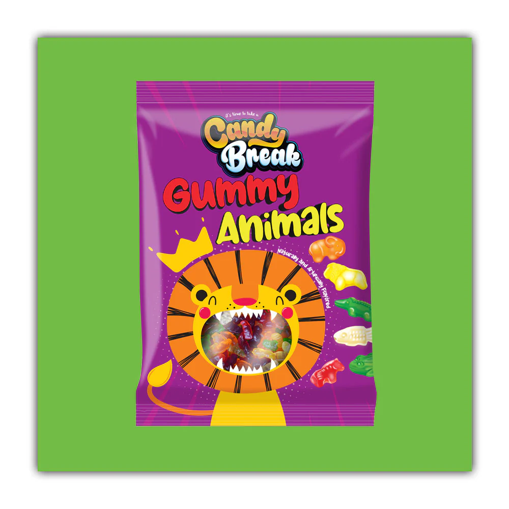 12x American Candy Break Gummy Animals