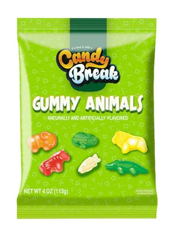 12x American Candy Break Gummy Animals 113gr (Halal)