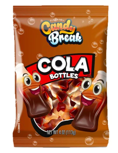 12x American Candy Break Cola Bottles 113gr (Halal)