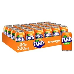 24x Fanta Orange Can 330ml