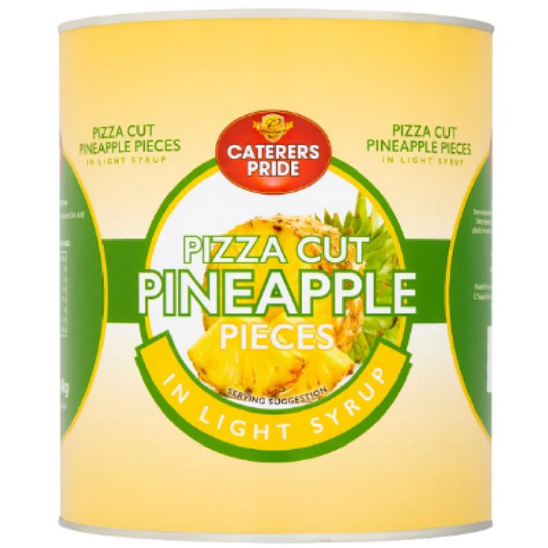 Caterers Pride Pizza Cut Pineapple Pieces in Light Syrup 3050g x 6