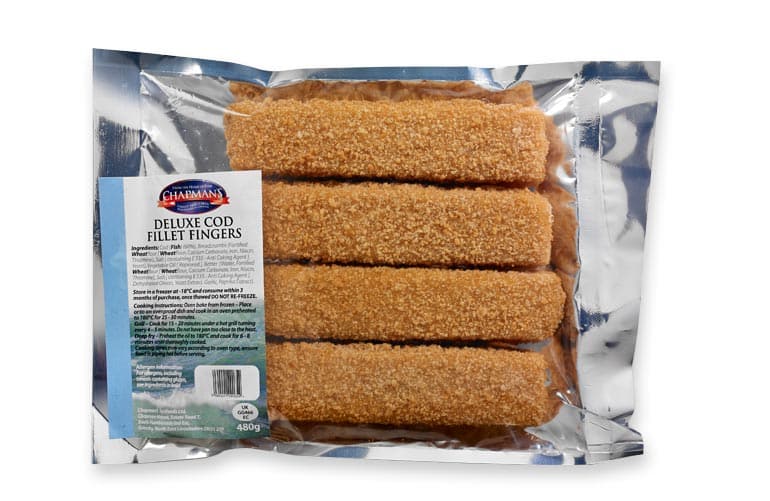 Chapman's Deluxe Cod Fillet Fingers 4 x 120g (480g)