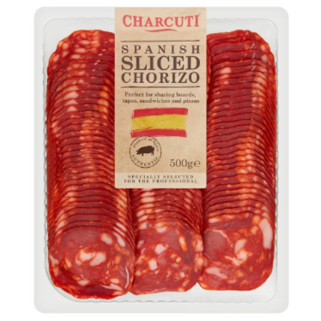 Charcuti Spanish Sliced Chorizo 500g x 8