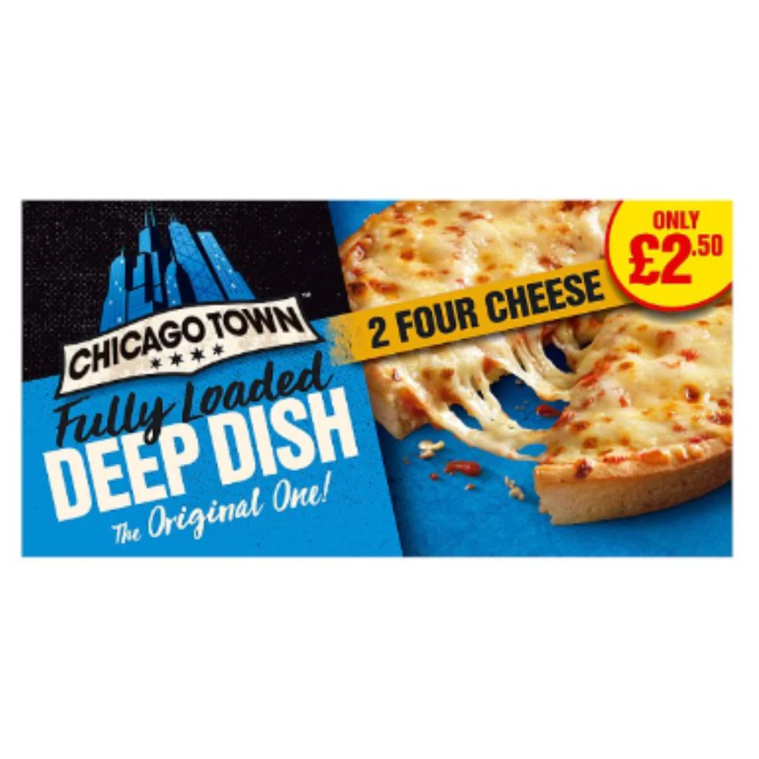 CHICAGO TOWN 2 Fully Loaded Deep Dish Four Cheese 296g x 1 Pack