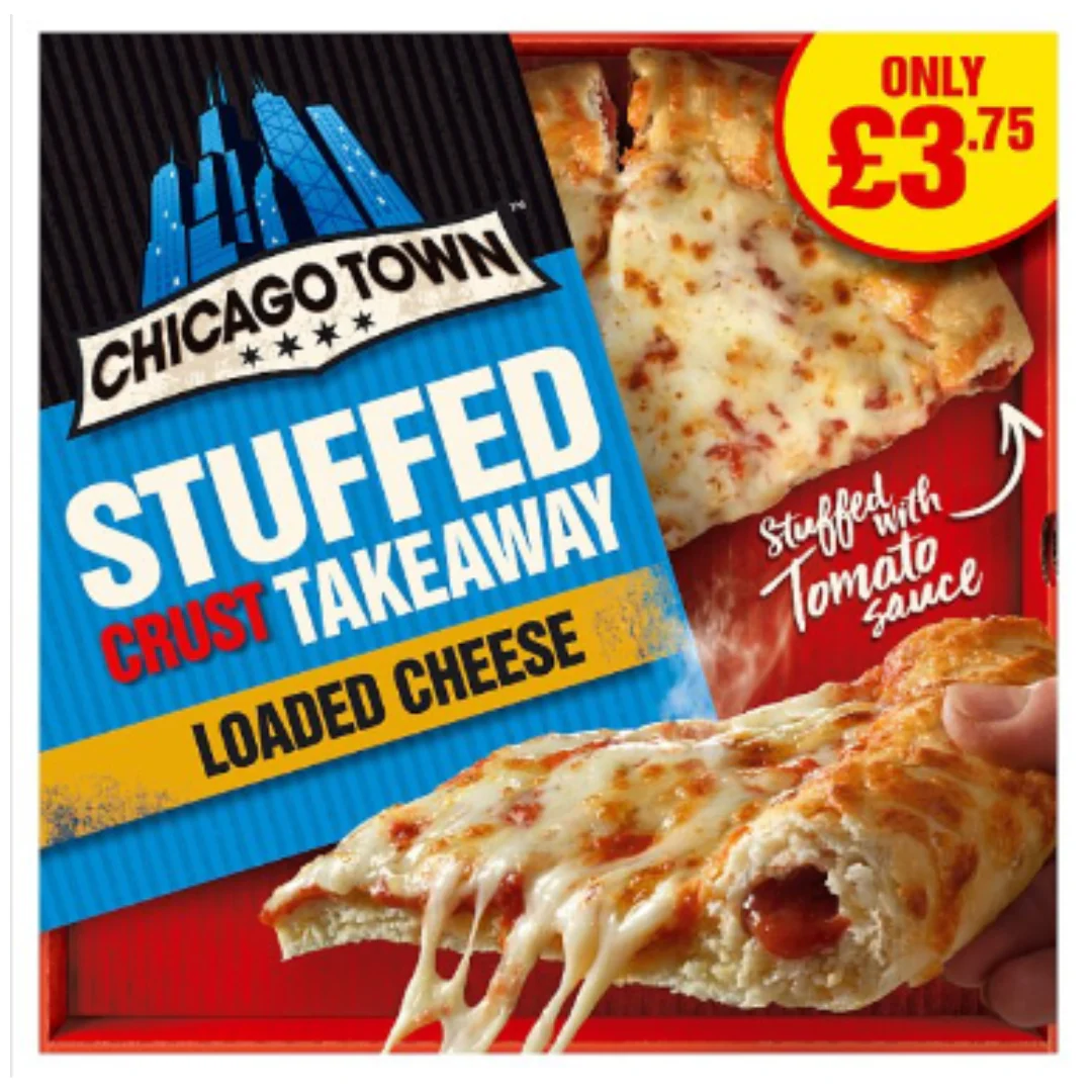 CHICAGO TOWN Stuffed Crust Takeaway Loaded Cheese 480g x 1 Pack