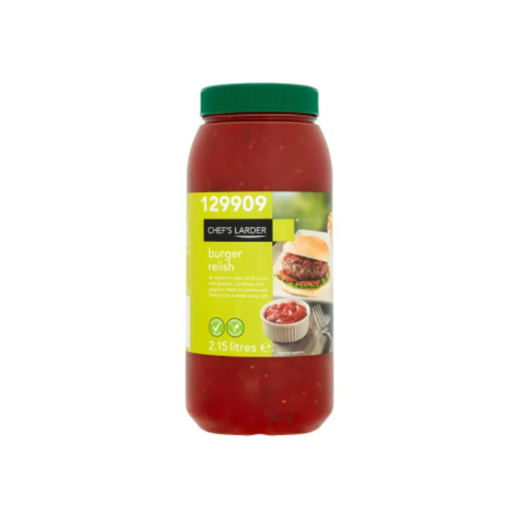 Chef's Larder Burger Relish 2.15 Litres x 4