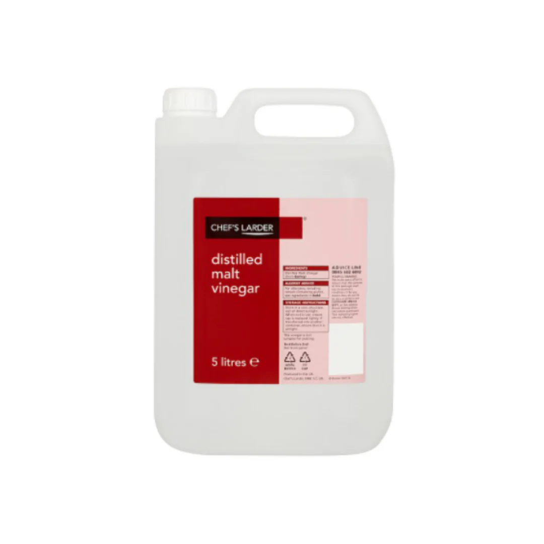 Chef's Larder Distilled Malt Vinegar 5 Litres x 4