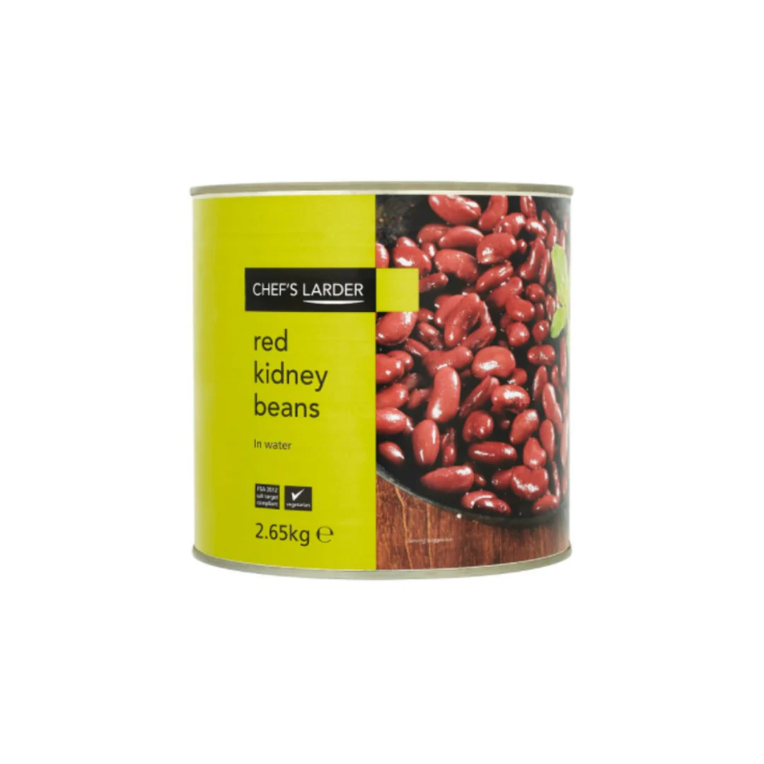 Chef's Larder Red Kidney Beans in Water 2.65kg x 6
