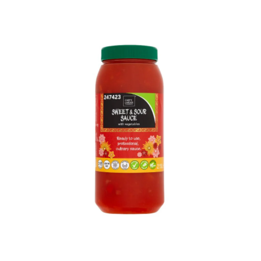 Chef's Larder Sweet & Sour Sauce with Vegetables 2.15L x 4