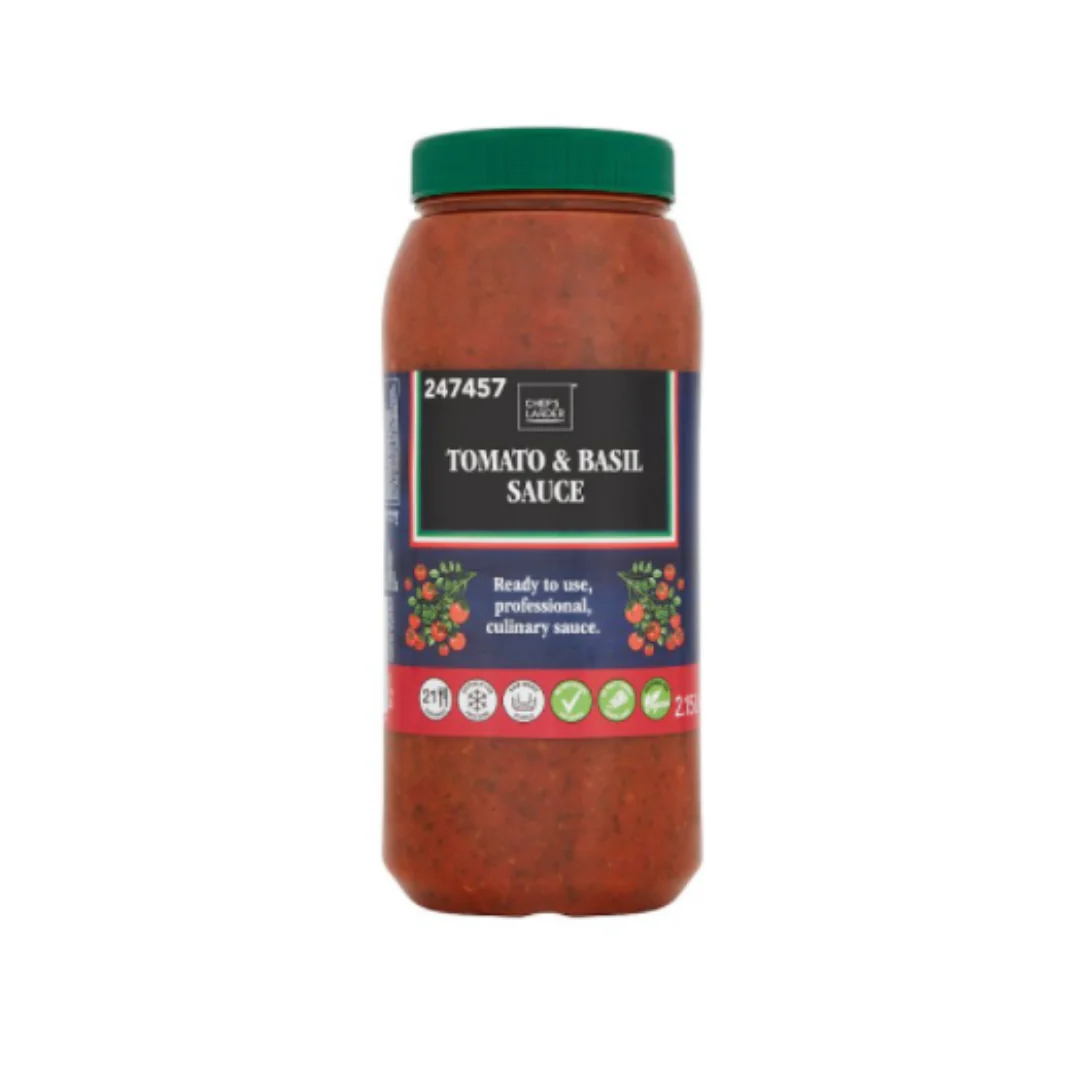 Chef's Larder Tomato & Basil Sauce 2.15L x 4