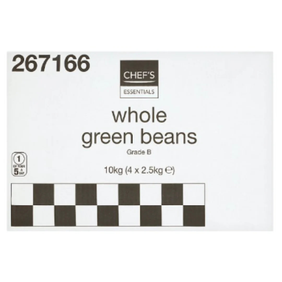 Chef's Essentials Whole Green Beans 10kg x 1 Pack