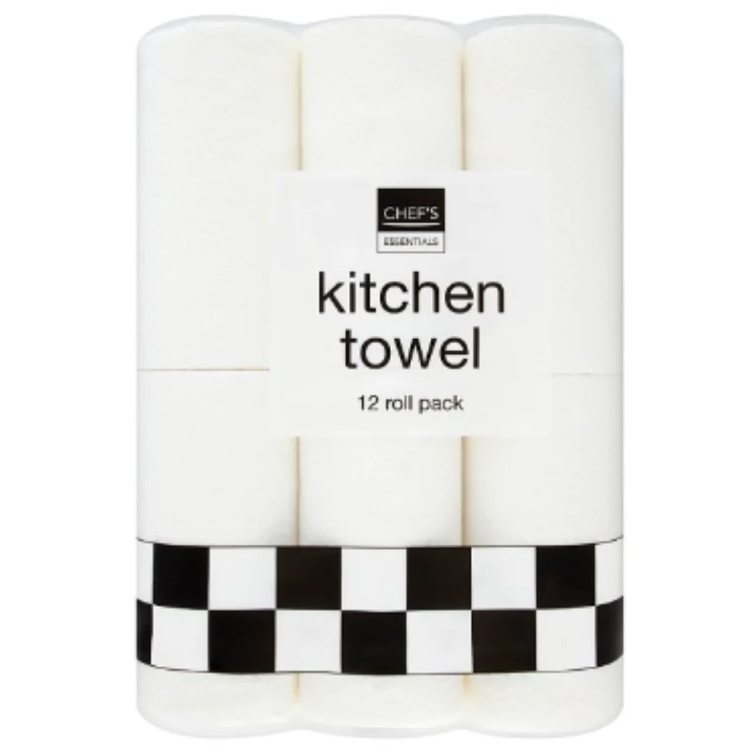 Chef's Essentials Kitchen Towel 12 Roll x Case of 3