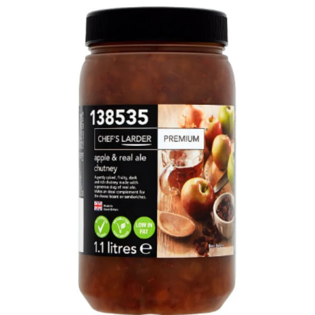 Chef's Larder Premium Apple & Real Ale Chutney 1100g x 1