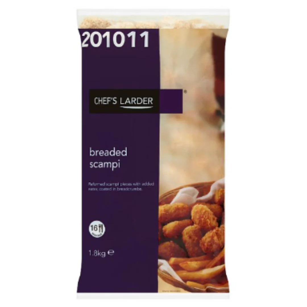 Chef's Larder Breaded Scampi 1.8kg x 1 Pack