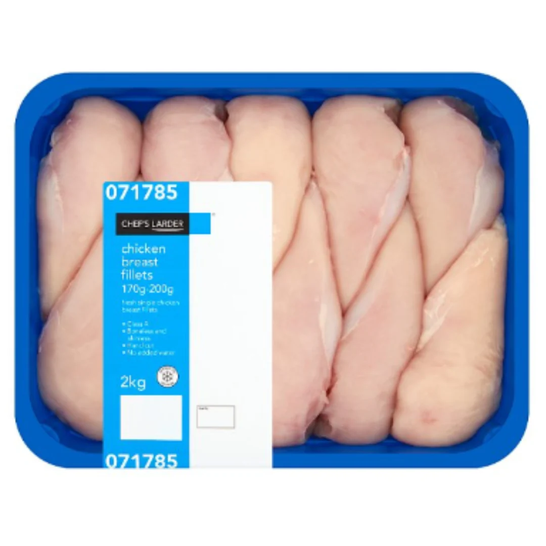 Chef's Larder Chicken Breast Fillets 170g-200g 2kg x 1 Pack