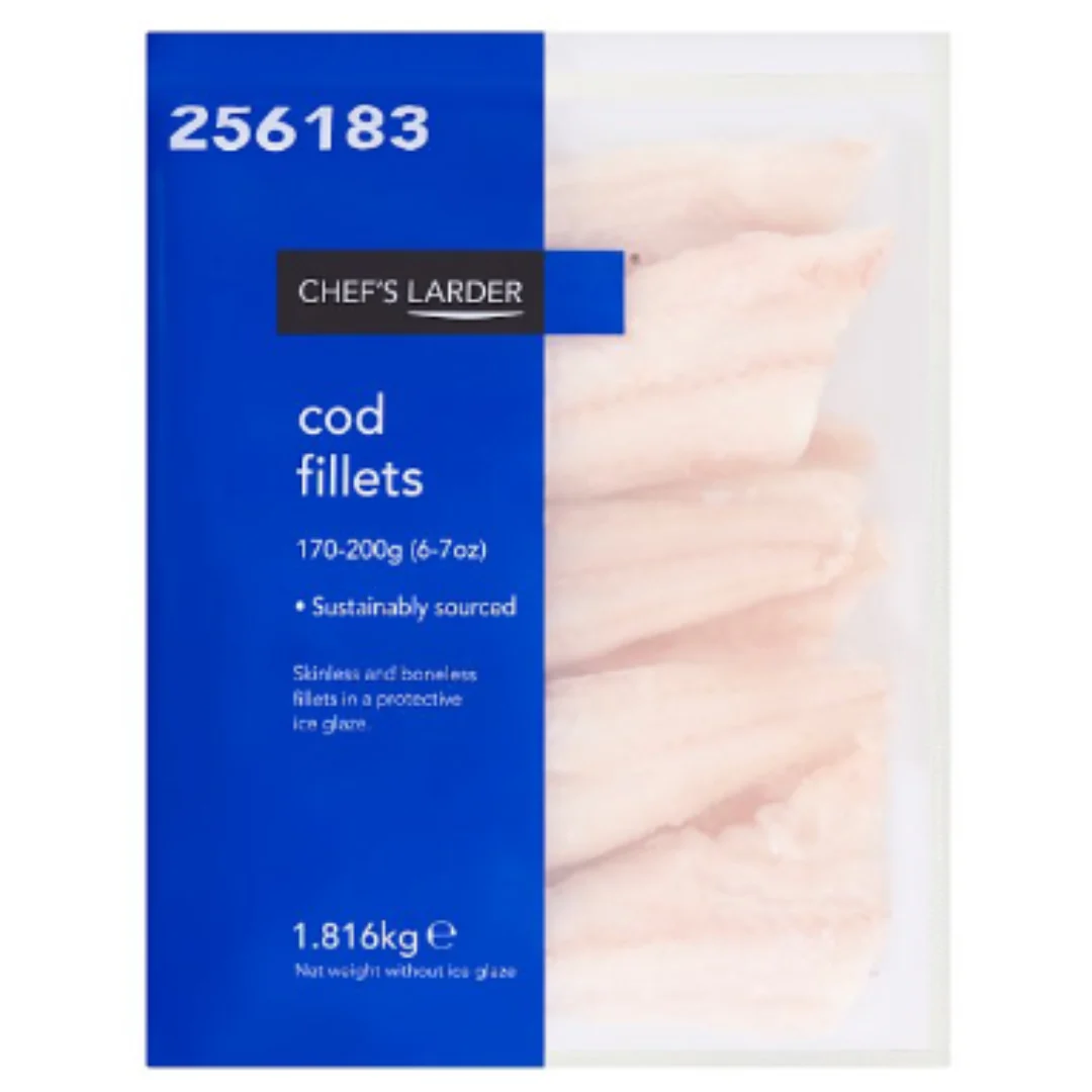 Chef's Larder Cod Fillets 1.816kg x 6 Packs