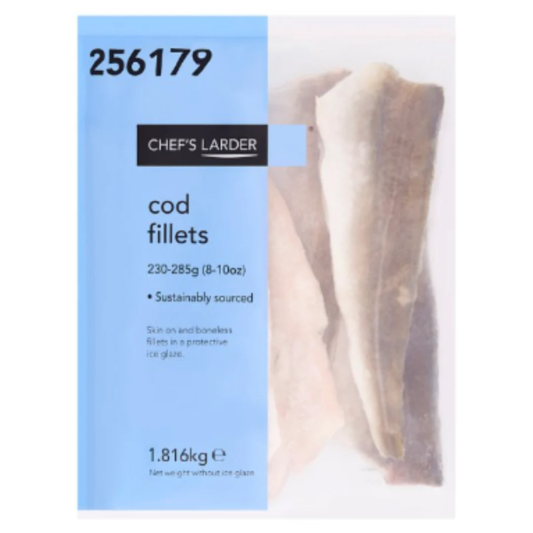 Chef's Larder Cod Fillets 1.816kg x 1 Pack