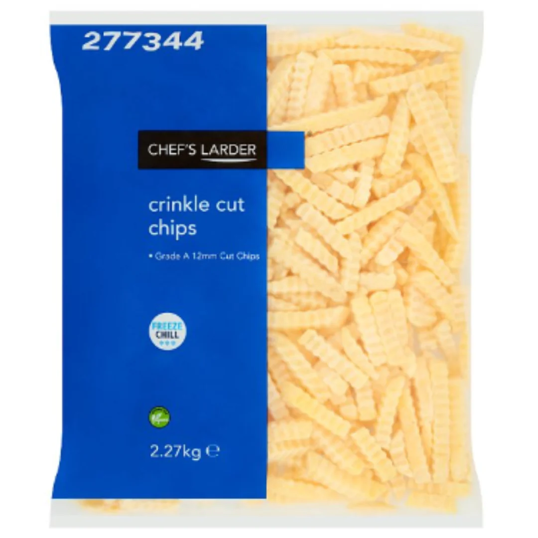 Chef's Larder Crinkle Cut Chips 2.27kg x 1 Pack
