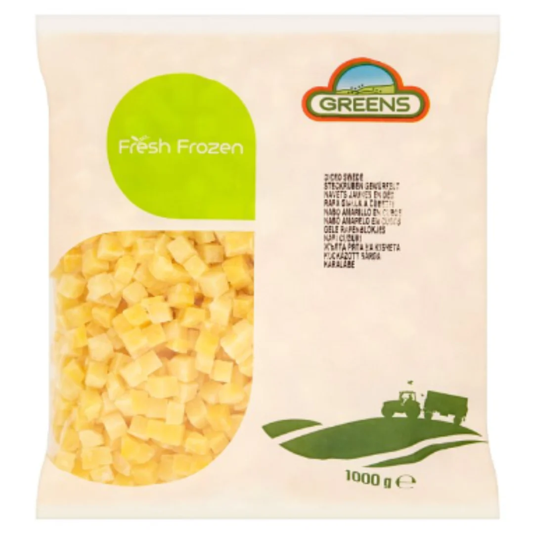 Greens Fresh Frozen Diced Swede 1000g x 1 Pack