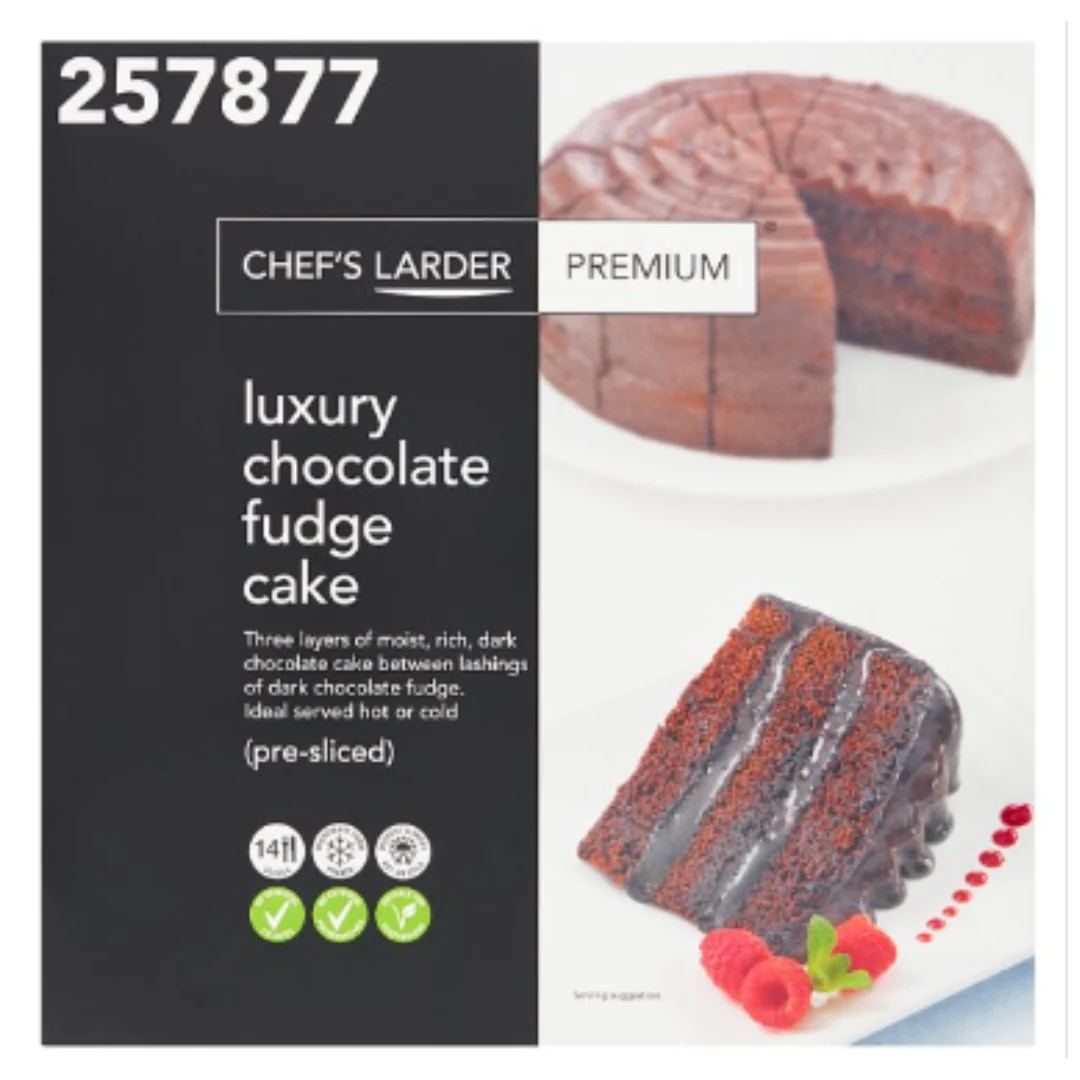 Chef's Larder Premium Luxury Chocolate Fudge Cake x 1 Pack