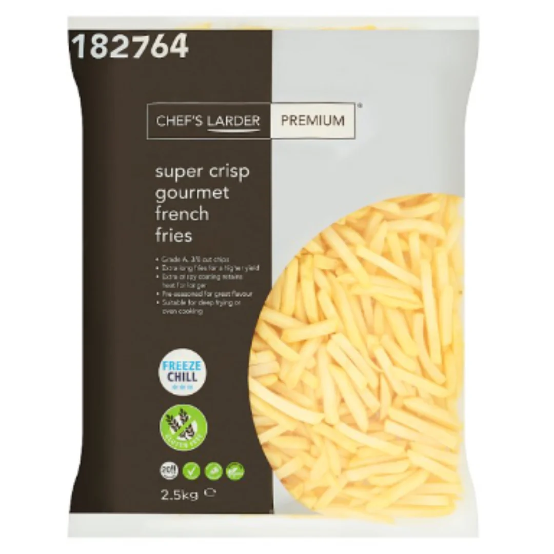Chef's Larder Premium Super Crisp Gourmet French Fries 2.5kg x 4 Packs