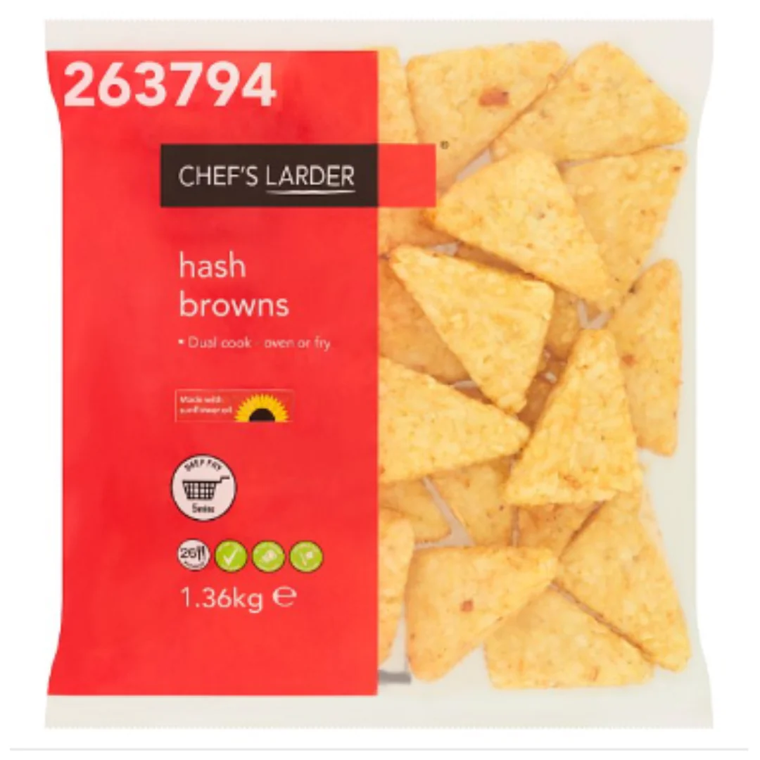 Chef's Larder Hash Browns 1.36kg x 1 Pack