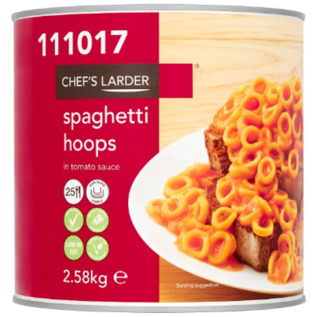 Chef's Larder Spaghetti Hoops in Tomato Sauce 2580g x 1
