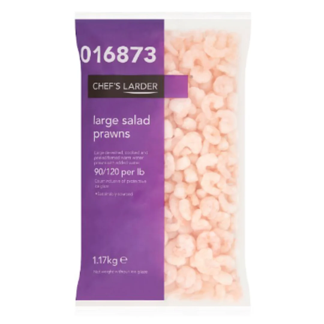 Chef's Larder Large Salad Prawns 1.8kg x 6 Packs