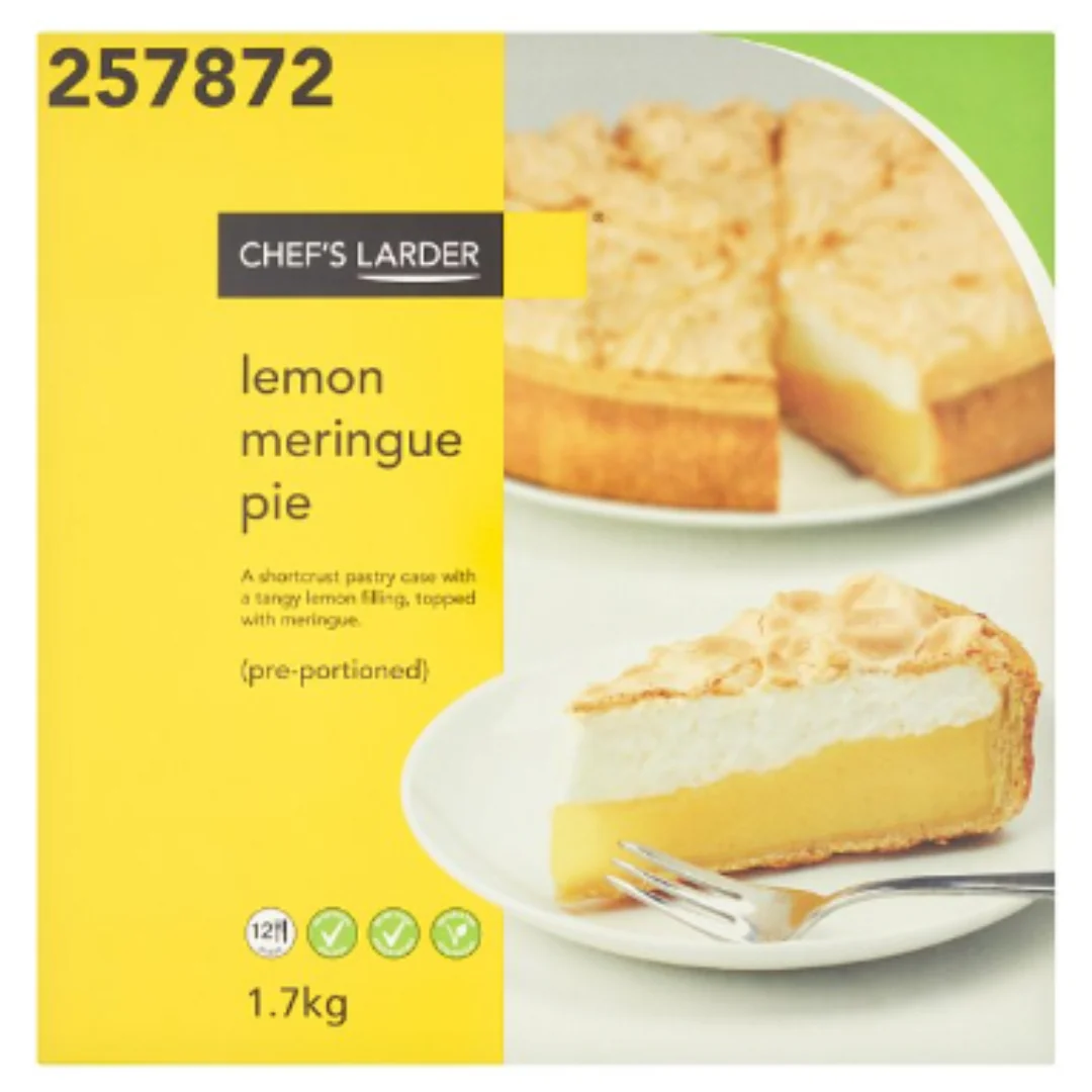 Chef's Larder Lemon Meringue Pie 1.7kg x 1 Pack