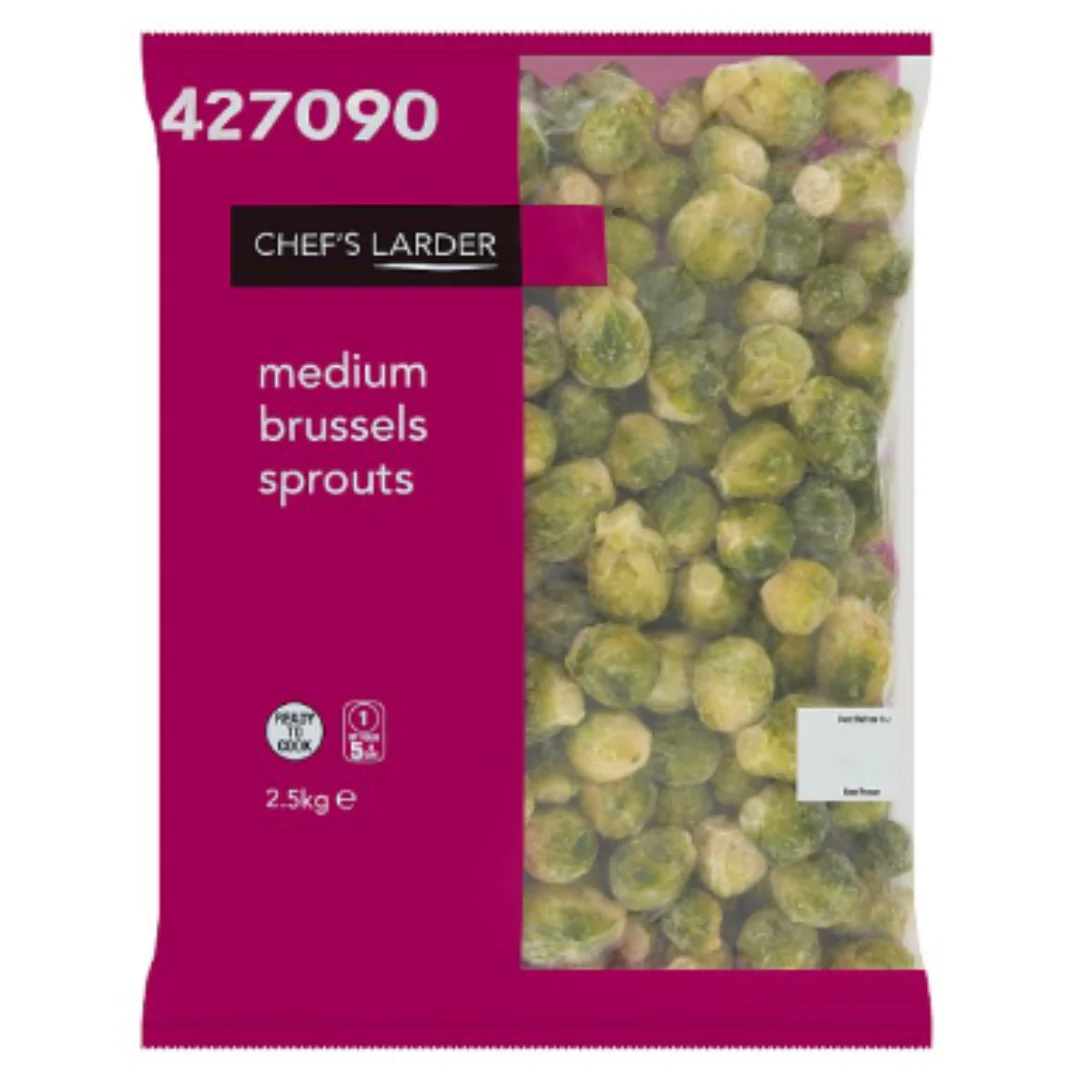 Chef's Larder Medium Brussels Sprouts 2.5kg x 1 Pack