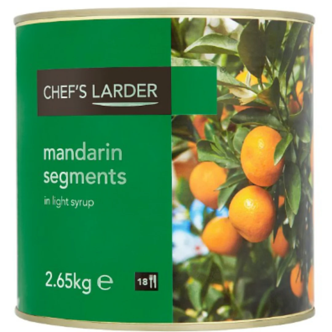 Chef's Larder Mandarin Segments in Light Syrup 2650g x 1