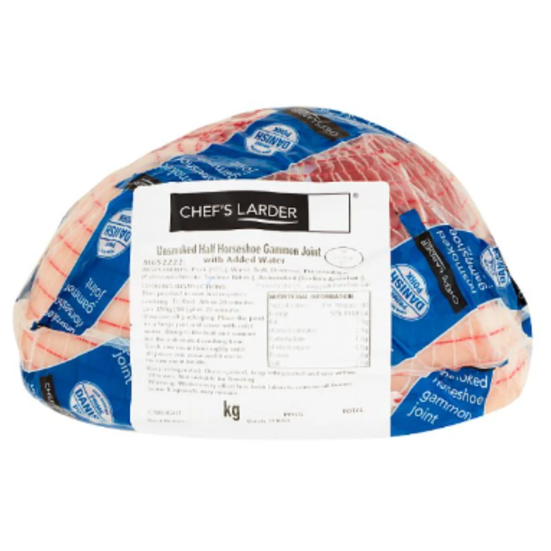 Chef's Larder Unsmoked Half Horseshoe Gammon Joint 3 Kg