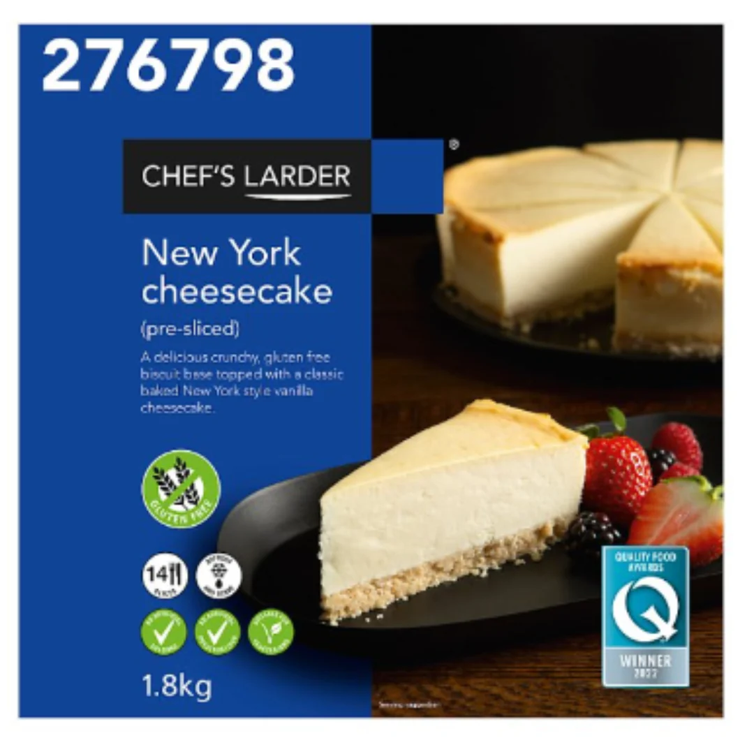 Chef's Larder New York Cheesecake 1.8kg x 1 Pack