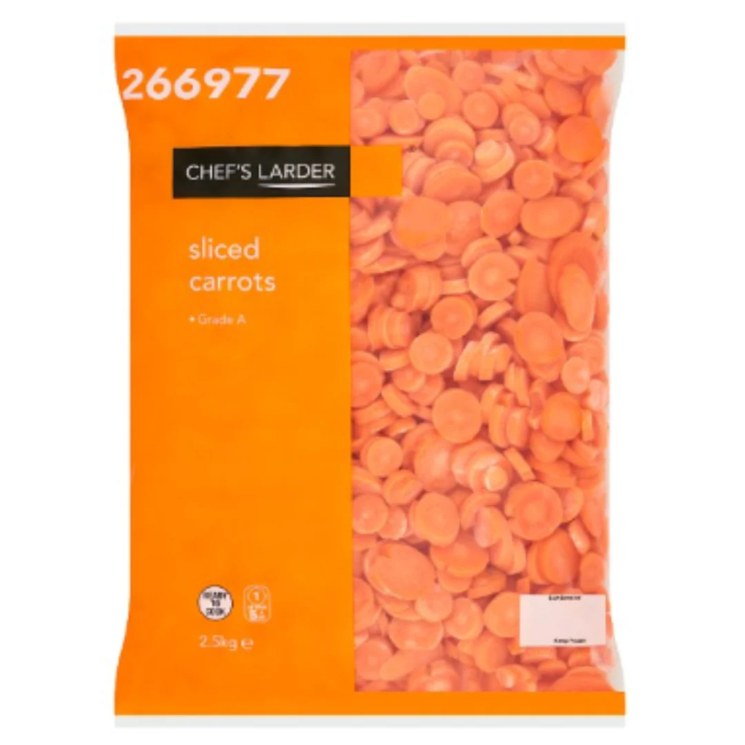 Chef's Larder Sliced Carrots 2.5kg x 1 Pack