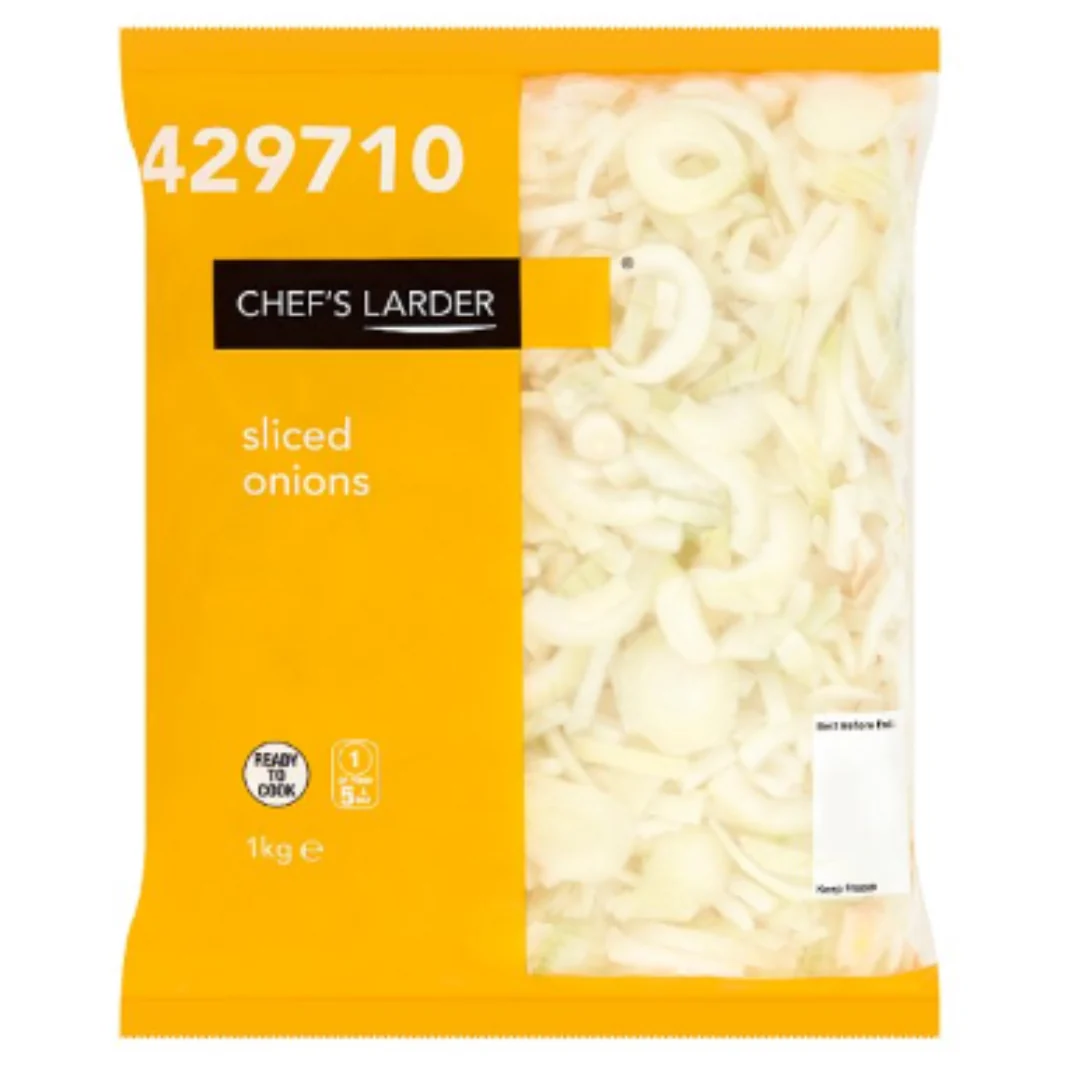 Chef's Larder Sliced Onions 1kg x 10 Packs