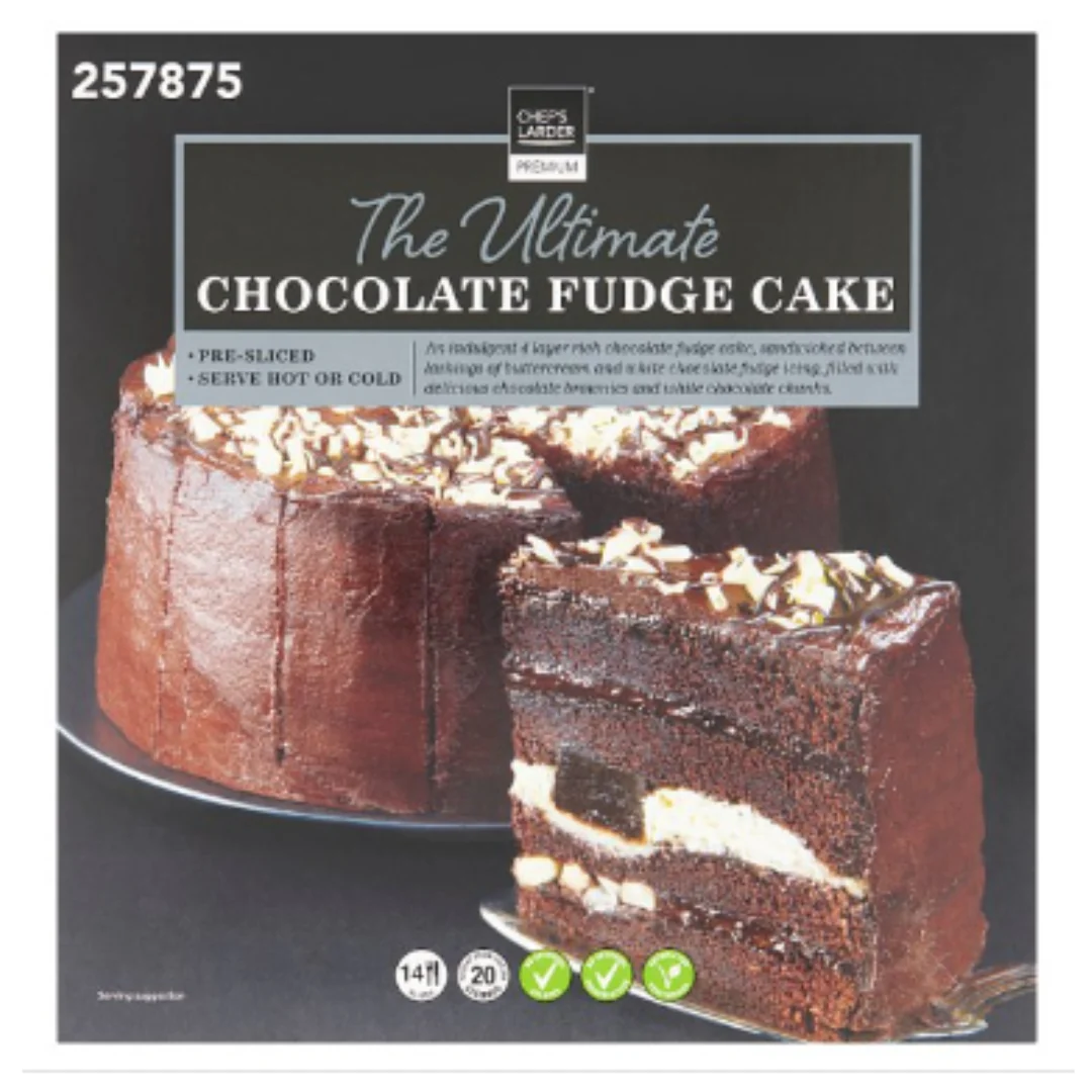 Chef's Larder Premium The Ultimate Chocolate Fudge Cake 1.5kg x 1 Pack